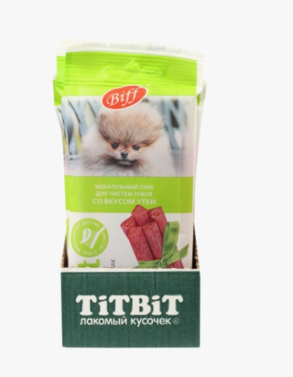 Жевательный снек DENT со вкусом утки (для мелких собак) 20г