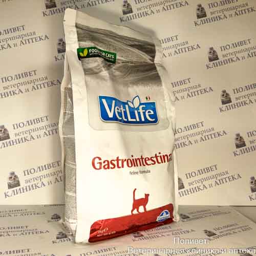 Фармина Vet Life GASTROINTESTINAL Корм д/взр. кошек при забол. пищевар. тракта 2кг (5340)