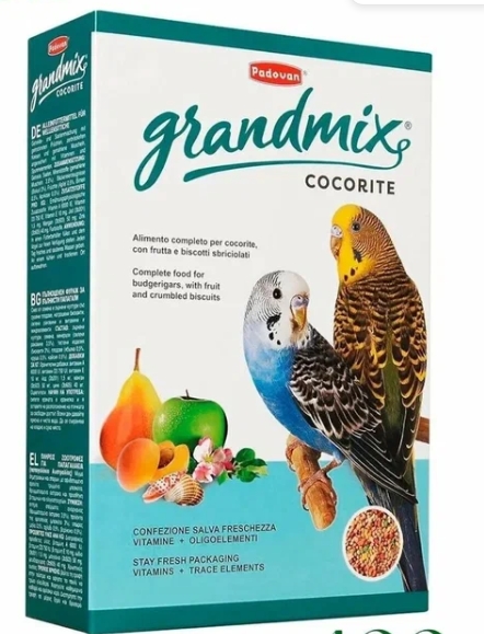 ПАДОВАН GRANDMIX Cocorit 400гр Корм для волнистых попугаев основной уп12шт 03417