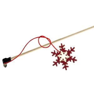 GoSi Удочка-Дразнилка для кошек "Снежинка" на палочке