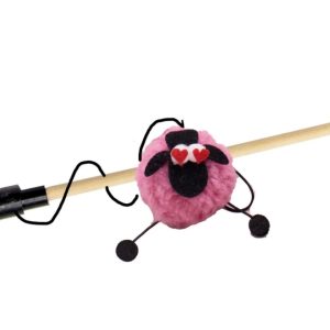 GoSi Удочка Дразнилка для кошек "Барашек БРУСНИЧКА"