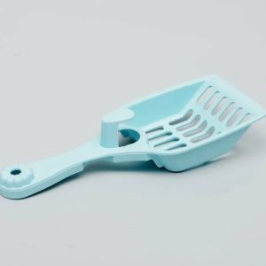 GoSi Совок ALTA для кошачьего туалета с крючком "Мур-мяу" (голубой) ассортимент