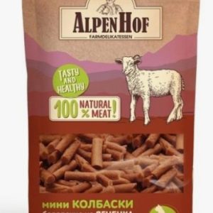 AlpenHof Мини колбаски баварские из ягненка для кошек 50г