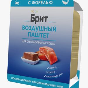 Brit Premium воздушный паштет д/стерилизованных кошек Форель 100гр