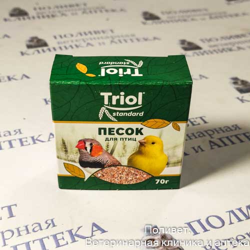 Песок-минеральная подкормка Standard для птиц, 70г, Triol