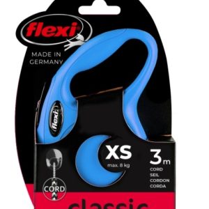 Поводок-рулетка Flexi New Classic XS 3м 8кг трос голубой/синий 02241 2 Стэк Профи