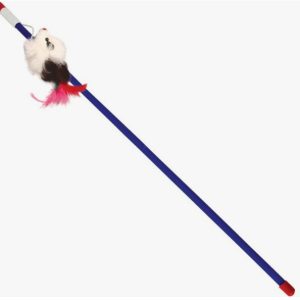 Игрушка дразнилка для кошек "Мышка", 65/500мм