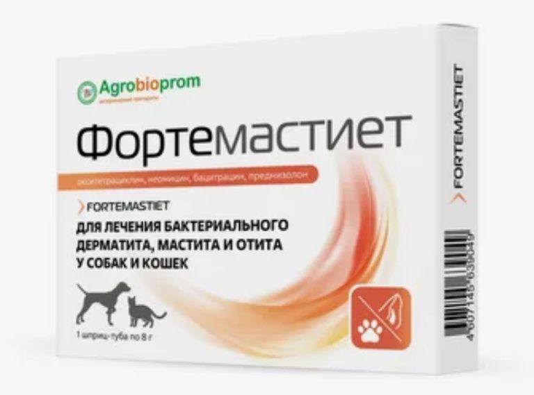 Фортемастиет сусп. д/интрацистернального введ. и местного прим. 8г №24 (Мастиет Форте)