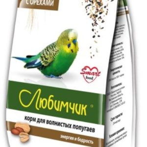 Любимчик зерносмесь д/волнистых попугаев Орех 500г (пакет)