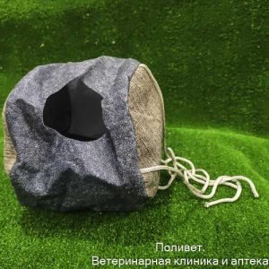 Подвесной дом для грызунов круглый, мебельная ткань, флис, 20 х 15 см, микс цветов 6850478