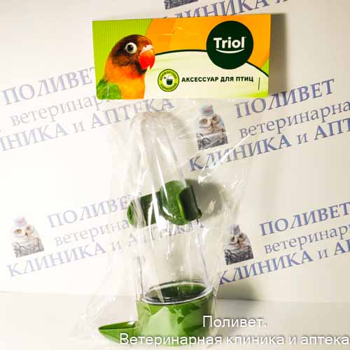 Поилка BR47P для птиц с креплением 200мл Triol 50221022