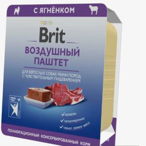 Brit Premium воздушный паштет д/собак мини пород с чувств. пищеварением Ягненок 100г