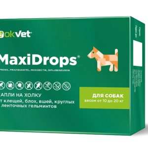 МаксиДропс р-р д/наруж. применения д/собак 10-20кг пипетка x 2мл