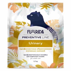 Urinary сухой корм для кошек для проф образования мочевых камней 1.5 кг FLORIDA Флорида Уринари