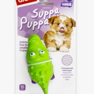 Игрушка д/собак Крокодильчик с пищалкой 10см, серия SUPPA PUPPA
