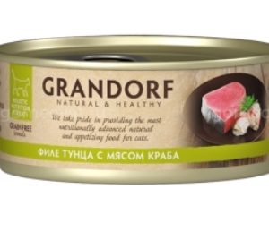 Грандорф Консервы для кошек GRANDORF Филе тунца с мясом краба в бульоне 0,07кг