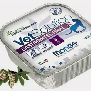 Диетический корм Monge Gastrointestinal гастро интестинал для кошек при заболеваниях ЖКТ 100 г