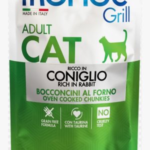 Влажный корм Monge Cat Grill для взрослых кошек, из кролика, паучи 85 г