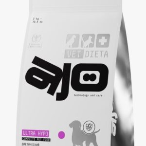 AJO Vet Dieta Ultra Hypo ультра гипоаллерг для собак Корм сухой полнор. диет.при аллер-и. 2 кг