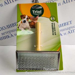 Пуходерка с каплей "Классика" L, 135*115мм (подложка) Triol 31741003
