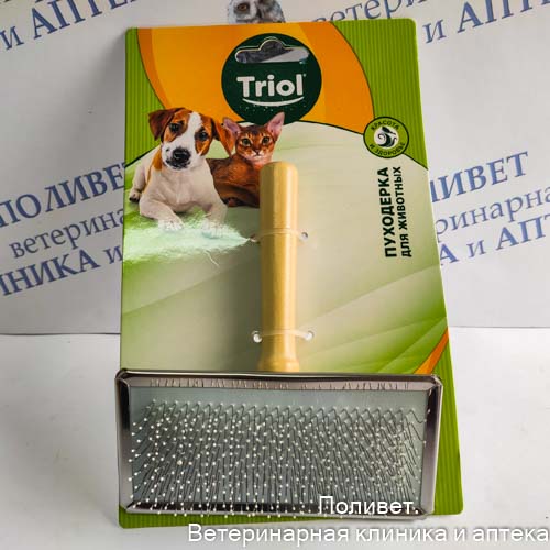 Пуходерка с каплей "Классика" L, 135*115мм (подложка) Triol 31741003