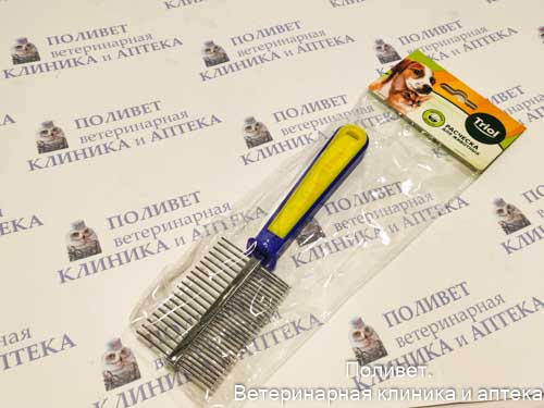 Расческа двухсторонняя "Спорт", 55*195мм (пакет) 306, Triol 31751013
