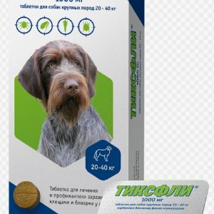 Тиксфли 1000мг таб. д/собак крупных пород (20-40кг)