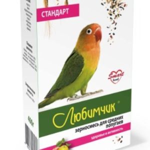 Любимчик зерносмесь д/средних попугаев 400г (короб)
