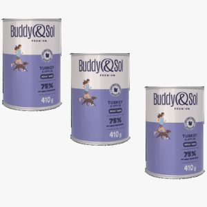 Buddy&Sol PREMIUM Влажный корм д/собак всех пород (индейка с яблоком) 410г (0826)