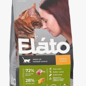 Elato Holistic корм д/взрослых кошек для выведения шерсти 1,5кг Курица и утка (Adult Cat Chicken & D