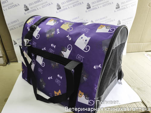 Сумка-переноска FLIP ПРИНТ разм. L 47*29*33 СП-73 Rich Breed (PerseiLine)
