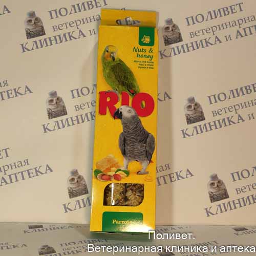 РИО Палочки д/крупных попугаев мед и орехи, 180г 2х90г арт. 22210