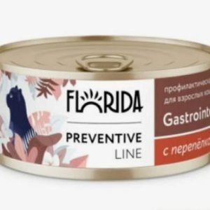 Gastrointestinal Консервы для кошек при расстройствах пищеварения, с индейкой 11вн42 0.1 кг (FLORIDA