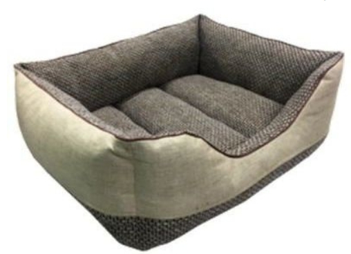 Лежанка Лофт Мокко пухлик №2 50*42*20 Rich Breed ЛФ-42 Светло-серый