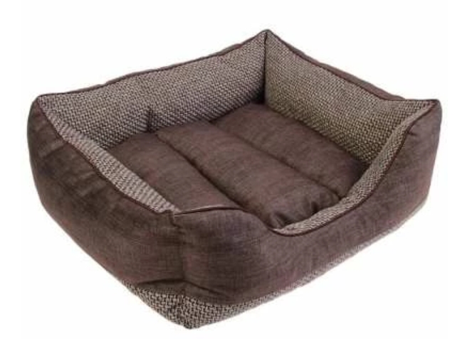 Лежанка Лофт Мокко пухлик №3 56*47*20 Rich Breed ЛФ-43 Светло-коричневый