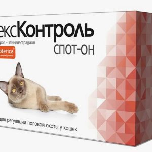 СексКонтроль спот-он р-р д/наруж. прим. 3мл д/кошек