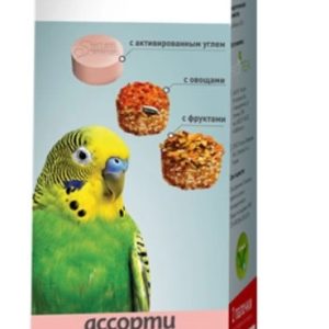 Султан зерновое ассорти д/волнистых попугаев с активированным углем/овощами/фруктами №3
