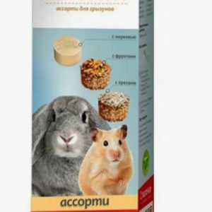 Султан зерновое асс. д/грызунов минеральный камень/морковь/зерновое лакомство/фрукты-орехи 3 шт.
