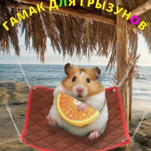 Домик-Гамак Подвесной Квадратный для Крыс, Шиншилл, Морской свинки, Дегу. GoSi (Госси) sh-03021