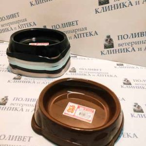 Миска для животных 250мл, коричневый