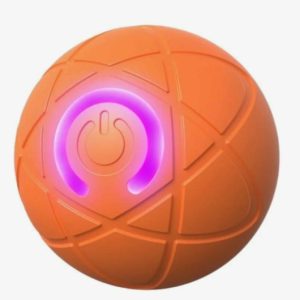 Интерактивная игрушка для собак "Гравитационный мяч", 5,5 см, оранжевая   10946258