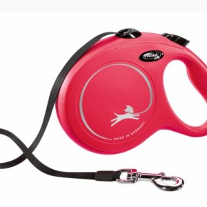 Поводок-рулетка Flexi Black Design cord M 5m 20 kg pink