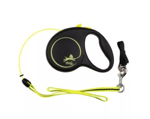 Поводок-рулетка Flexi Fun cord S 5m 12 kg Neon