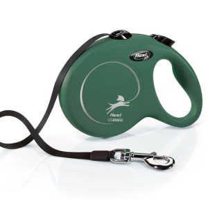 Поводок-рулетка Flexi New Classic tape L 5m 50 kg olive green