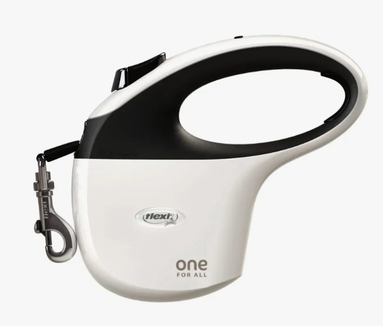 Поводок-рулетка Flexi One - the avangarde leash tape S 5m 15 kg white/black