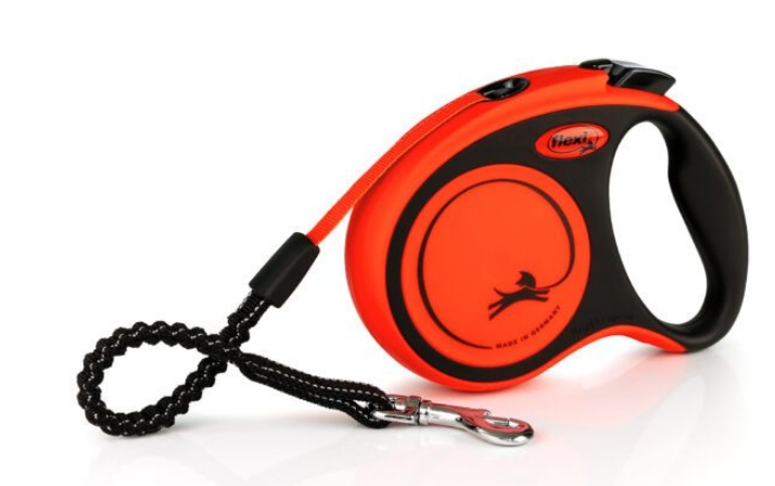Поводок-рулетка Flexi Xtreme tape S 5m 20 kg black/ orange