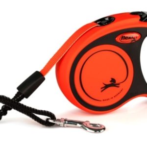 Поводок-рулетка Flexi Xtreme tape XS 3m 15 kg black/ orange