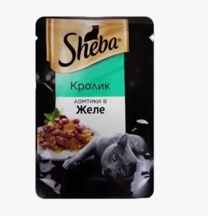 Шеба влажный корм д/кошек Кролик в желе 75г