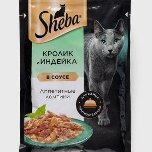 Шеба влажный корм д/кошек Кролик/Индейка 75г