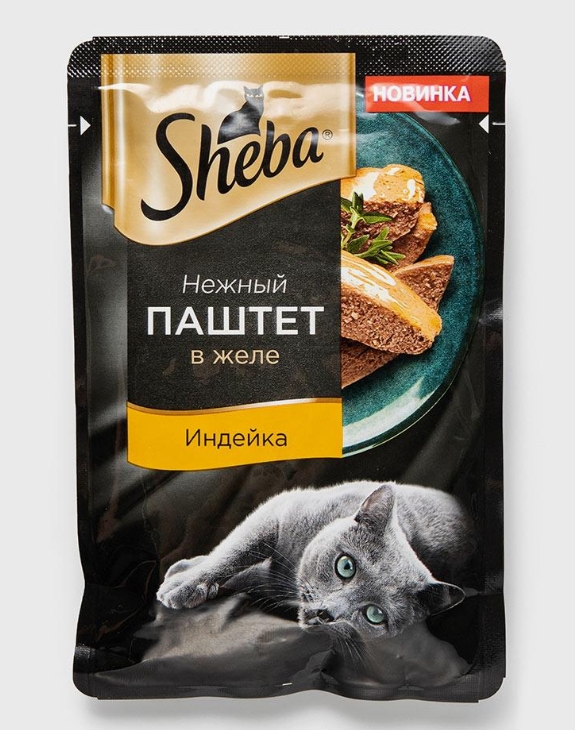 Шеба корм д/кошек паштет Индейка 75г
